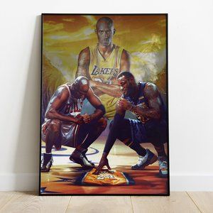 JORDAN KOBE LEBRON Poster - Frame Not Included